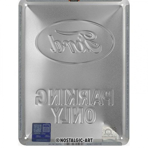 Blechschild Ford Logo Parking 3